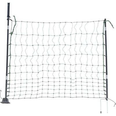 Vstupní branka k síti pro elektrický ohradník, výška 110 cm, šířka 125 cm, dvojitý hrot