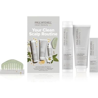 Paul Mitchell Clean Beauty Scalp Therapy šampon 250 ml + kondicionér 250 ml + sérum 50 ml dárková sada