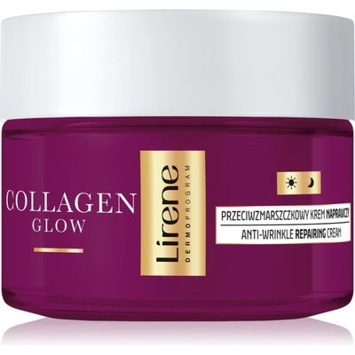 Lirene Collagen Glow 70+ регенериращ крем против бръчки за подхранване на кожата на лицето и поддържане на естествената хидратация 50ml