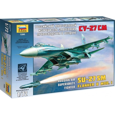 Zvezda Model Kit letadlo 7295 SU 27SM 1:72