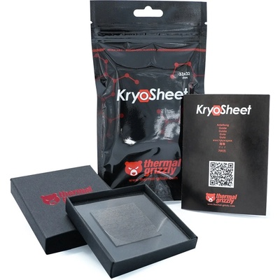 Thermal Grizzly Термален лист Grizzly KryoSheet 33 x 33 mm TG-KS-33-33 (TG-KS-33-33)