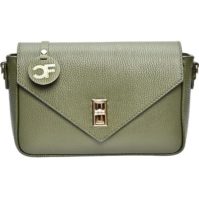 Carla Ferreri dámská kožená crossbody kabelka CF1948T Verde Militare