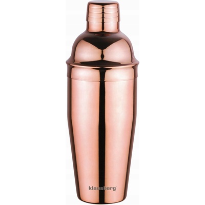 Barový šejkr na koktejly a drinky 750ml růžové zlato KLAUSBERG KB-7650