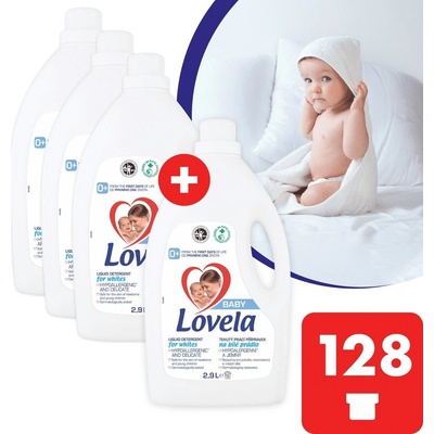 Lovela prací gel na bílé prádlo antibakteriální 11,6 l 128 PD