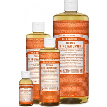 Dr. Bronner's tekuté univerzálne bio mydlo ALL-ONE Tea Tree 945 ml