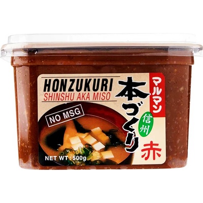 Honzukuri Miso pasta Aka Miso tmavá 500 g – Zboží Dáma