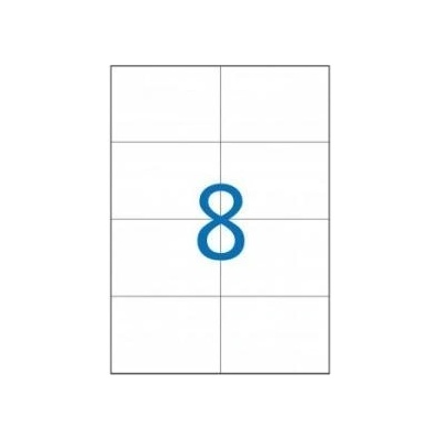 Etikety univerzálne 105x74mm Etibox A4 100 hárkov AG100325