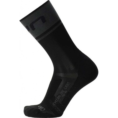 UYN Cyklistické ponožky klasické ONE LIGHT čierna/antracitová