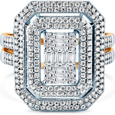 SAVICKI Годежен пръстен Savicki: двуцветно злато, диаманти