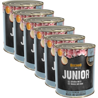 BELCANDO Junior - Птица с яйце - 6 x 800г