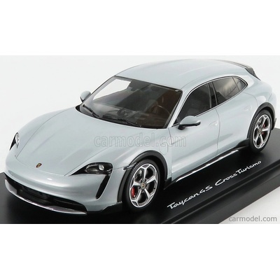 Minichamps Porsche Taycan 4s Cross Turismo 2021 Con Vetrina With Showcase Ice Grey 1:18