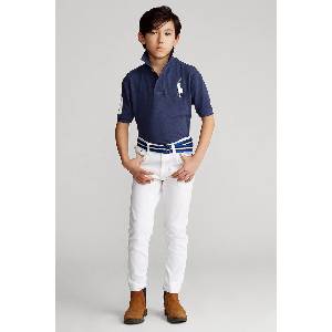 Ralph Lauren Детска памучна тениска с яка (323670257014)