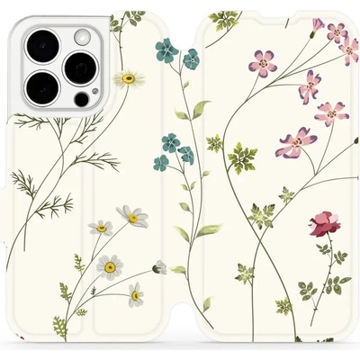 Mobiwear - Apple iPhone 15 Pro - MD03S Tenké rostlinky s květy