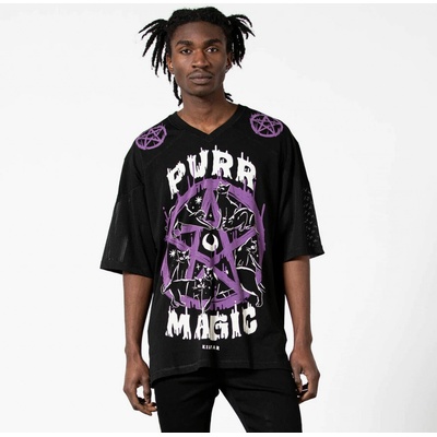 Killstar tričko Purr Magic Sports Jersey čierne