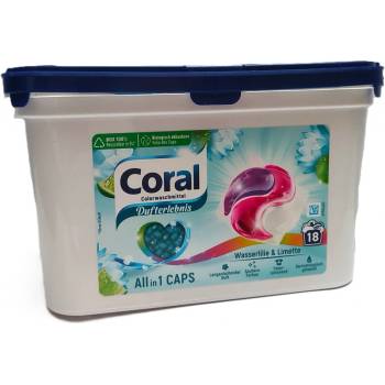 Coral Color All-in-1 kapsle Leknín & Limetka 18 PD