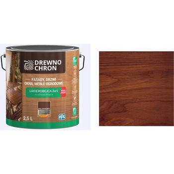 Drewnochron 2v1 Lakierobejca 2,5 l hnedý satén