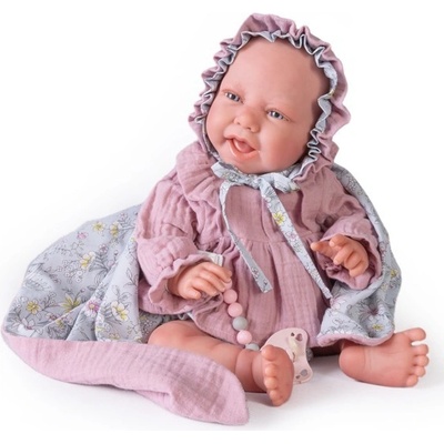Reborn Sweet Lea con mantita morada