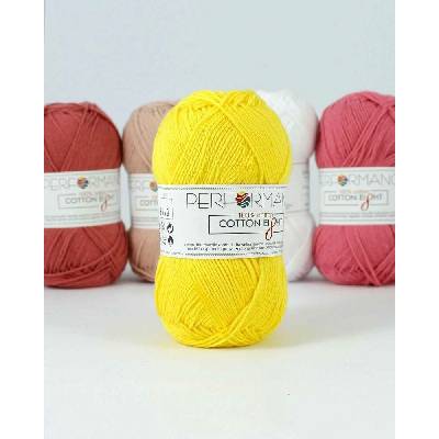 Performance Bavlněná příze Cotton Eight 1040 - žlutá 50g 175m