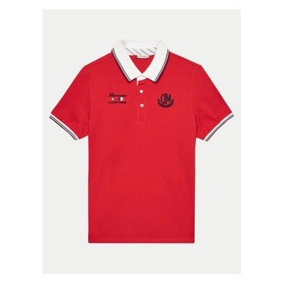 Original Marines Тениска с яка и копчета DEP2102B Червен Regular Fit (DEP2102B)
