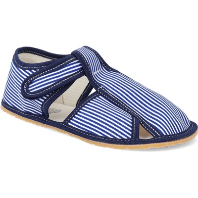 Barefoot dětské přezůvky Baby bare modré