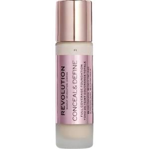 Makeup Revolution Conceal & Define Покривен фон дьо тен, F1, 23 ml - baby