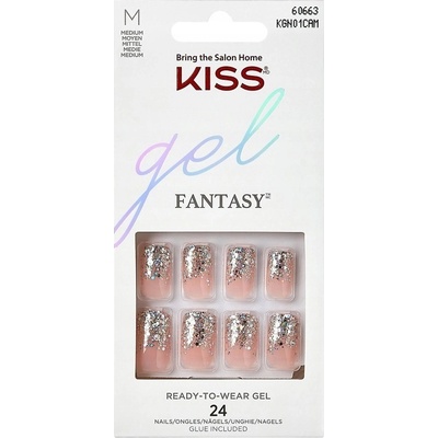 KISS Gel Fantasy Fanciful umelé nechty 24 ks