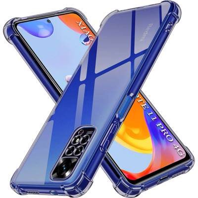 Techsuit Калъф за Xiaomi Redmi Note 11 Pro 4G / Note 11 Pro 5G / Note 12 Pro 4G - Techsuit - Удароустойчив Clear Silicone - Опушено Черен