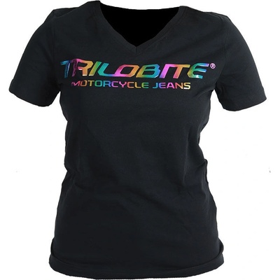 Trilobite Dámské tričko 2239 Katchaba T shirt black rainbow