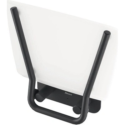 RAVAK Sedadlo do sprchy OVO-B II-OPAL/BLACK B8F0000060
