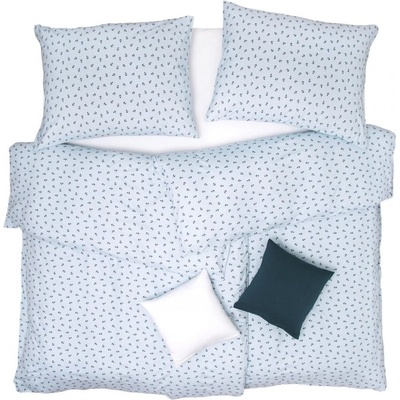 SCANquilt obliečky JERSEY Kotvičky 90 x 135 c45 x 65 cm