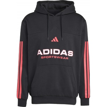 Adidas Суичър Adidas House of Tiro Nations Pack Hoodie Adults - Black/Ruby Red