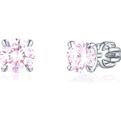 Olivie stříbrné náušnice PIPPI PINK 7960