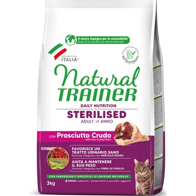 Natural Trainer Sterilised šunka 2 x 3 kg