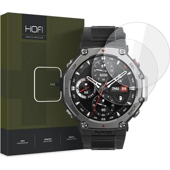 Hofi 2 броя стъклени протектори FULL GLUE за Amazfit T-Rex 3 от Hofi Glass Pro+ 2-Pack - Прозрачни (5906302372485)