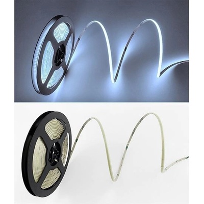 Solight LED COB svetelný pás 5m, 10W/m, 1000lm/m, CRI 90, IP44, studená biela WM618