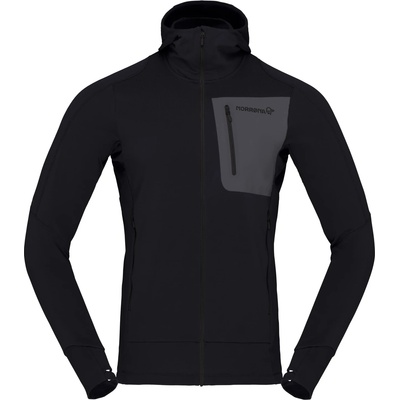 Norrøna Мъжко ветрозащитно яке Norrøna Falketind Aero60 Hood Windproof jacket - Caviar (018-0172-0513)