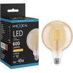 Mexen Vintis LED светодиодна крушка с нишка E27, G125, 6W, Топла - 2200K, 600 lm, кехлибар (L158-E27-0622-50)