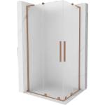 Mexen Velar L Duo разплъзваща се душ кабина 90 x 80 см, мат, четкована мед - 871-090-080-02-33-65 (871-090-080-02-33-65)