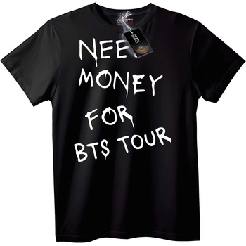 NOONEBRAND T-shirt 'Need Money for BTS Tour' - 2XL, Black