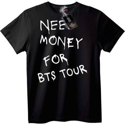 NOONEBRAND T-shirt 'Need Money for BTS Tour' - 2XL, Black