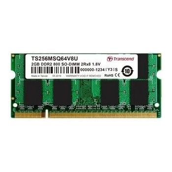 Transcend SODIMM DDR2 2GB 800MHz CL5 TS256MSQ64V8U