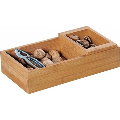Kesper 62830 Miska na ořechy s louskáčkem hranatá 30 x 16 x 7,5 cm