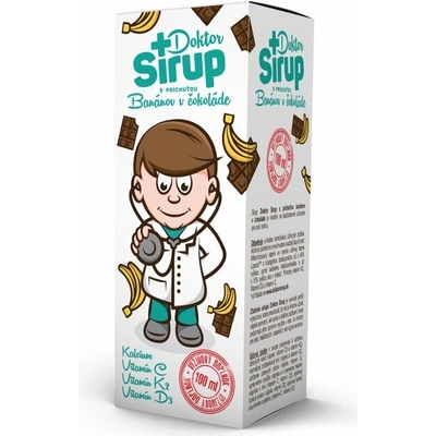 Doktor Sirup s príchuťou banánov v čokoláde 100 ml