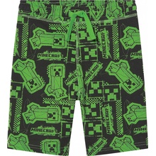 chlapecké kraťasy Minecraft černá /zelená