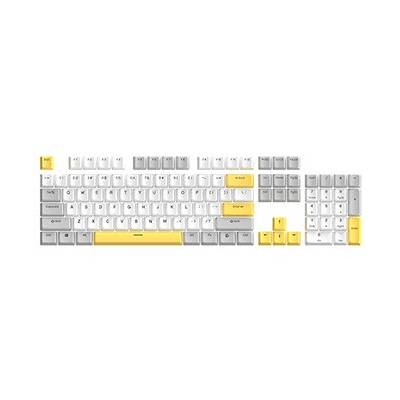 Marvo sada vyměnitelných kláves, PBT Keycap set KP-04 US, žlutá