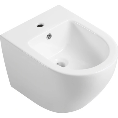 CERANO - závěsný bidet Fizo - bílá lesklá - 36x37x49 cm
