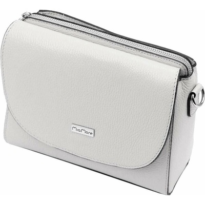 MiaMore dámska kožená kabelka 01-067 Dollaro Ash Crossbody Purse