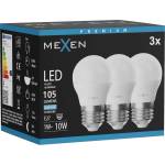 Mexen Nova 3x LED крушка E27, G45, 1W, Студена - 6500K, 105 lm - L101-E27-0165-01x03 (L101-E27-0165-01x03)