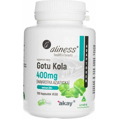 Aliness Gotu Kola Centella Asiatica Penízovka ázijská 400 mg 100 veg. kapsúl
