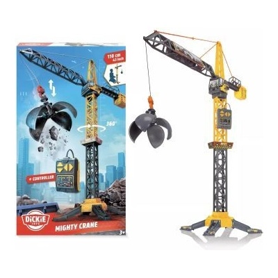 Dickie Toys Dickie: Комплект играчки с гигантски кран с дистанционно управление - 110 см